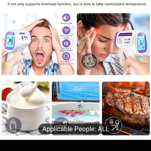 Non-contact Infrared Forehead Temperature Gun Thermometer High-precision. - Picture 4 of 6